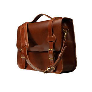 Sac à main en cuir de vachette, sac à bandoulière classique artisanal, sacoche de bureau, sac de voyage, design élégant et durable, fermeture éclair - Product Image 1