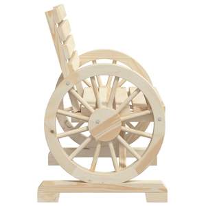 ชุดเก้าอี้สวนไม้เฟอร์เนื้อแข็ง 2 ตัว ขนาดมาตรฐาน ผิวสัมผัสธรรมชาติ - Product Image 6