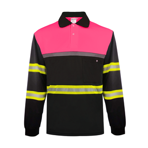 Camiseta Polo de Seguridad de Poliéster con Diseño Personalizado, Logotipo Personalizado, Alta Visibilidad, Reflectante, para Trabajo de Construcción - Product Image 1