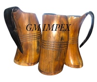 Meilleur Mug Viking Artisanal en Corne de Buffle Bio et Écologique, Style Animal, pour Fêtes, Toasts et Objets de Collection