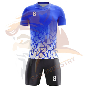ชุดเสื้อฟุตบอลโพลีเอสเตอร์แห้งเร็ว ระบายอากาศได้ดี น้ำหนักเบา เป็นมิตรกับสิ่งแวดล้อม สำหรับฝึกซ้อมระดับมืออาชีพ แบบสั่งทำพิเศษด้วยเทคนิคการพิมพ์แบบซับลิเมชั่น - Product Image 2