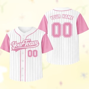 เสื้อเบสบอลแบบกำหนดเองสำหรับผู้ชาย OEM ODM ลายทางขายส่งเสื้อทีมชื่อและหมายเลขส่วนตัวระบายอากาศได้ดีเสื้อกีฬาแบบติดกระดุมระดับมืออาชีพ - Product Image 3