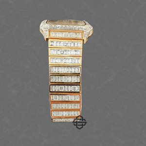 Montre de luxe classique à quartz, cadran en verre moissanite, boîtier carré en acier inoxydable de 20 mm, date élégante, mouvement ETA, best-seller - Product Image 4