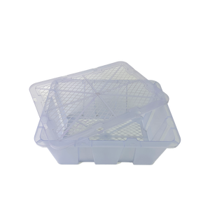 Wholesale PP <b>Plastic</b> Lychee Crate Agricultural Fruit <b>Storage</b> Basket With Handle Vietnam Manufacturer - Product Image 5