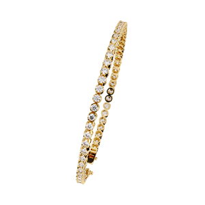 Aries Jewel Classic Lab Grown Diamond IGI Certified 14k <b>Solid</b> <b>Gold</b> Round Brilliant Cut Tennis Bracelet Fine Jewelry Women - Product Image 3