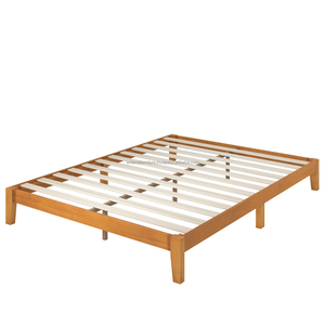 Cadres de lit en bois minimalistes abordables, meubles de chambre durables, utilisation domestique, directement de l'usine en Indonésie - Product Image 3