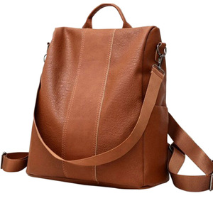 Premium Leather <b>Backpack</b> Durable <b>Large</b> Capacity School & Travel Bag with Multiple Pockets for College Office and Daily Essential - Product Image 3