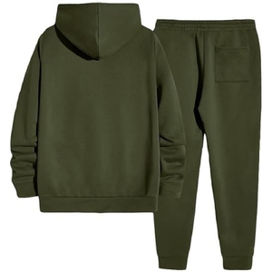 New Tracksuit Manufacturer High Quality Cotton Tracksuits Set with pullover <b>Hoodie</b> and Pant tracksuit for man, 100% cotton - Product Image 2