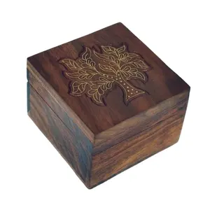 제조 단위에서 많은 색상의 세련된 디자인 보석 나무 상자 인도 아름다운 나무 상자 높은 판매