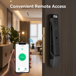 Nueva Cerradura Inteligente Tuya con Cámara de Videoportero, Identificación Facial, Huella Dactilar, Contraseñ<span class=keywords><strong>a</strong></span>, Tarjeta RFID, Acceso para Puertas de Aluminio/Acero, Seguridad para el Hogar con Aplicación - Product Image 4