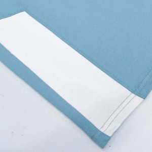 Shorts de bain pour homme bleu clair uni avec bande latérale blanche, cordon de serrage, taille élastique, décontractés, tricotés, séchage rapide - Product Image 6