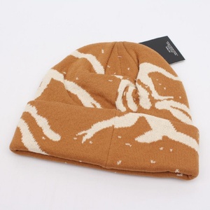 Black White Animal Pattern <b>Beanie</b> Hat Knitted Acrylic Winter Cap Unisex Casual Headwear 56-58CM Adult Size - Product Image 5