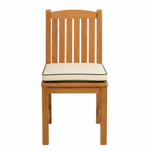 Silla de Comedor de Madera de Teca Sólida para Exteriores, Modelo Astera, Respaldo Recto, Asiento Acolchado, Resistente a la Intemperie, para Hoteles y Resorts - Product Image 3