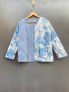 Edredón Acolchado Hecho a Mano en India, 100% Algodón Ecológico, Antiarrugas, Transpirable, de Secado Rápido, con Estampado Digital y Bolsillo Frontal, para Otoño/Invierno - Product Image 2