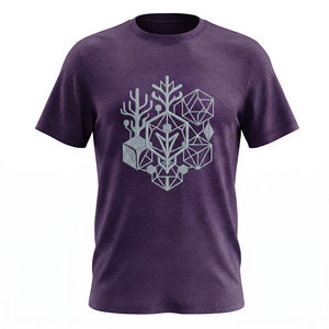 Camiseta Bordada para Hombre, Material Duradero y Cómodo, 100% Algodón, Cuello Redondo, Manga Corta, Transpirable, Secado Rápido, Corte Regular - Product Image 1
