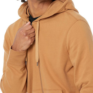 Sweat à capuche pour homme, coupe classique, en tissu polaire, avec logo personnalisé brodé et imprimé, épaules tombantes, écologique - Product Image 2