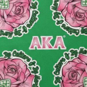 AKA Oversized Rose Ivy Scarf <b>Pink</b> Green Soft Fabric <b>Wrap</b> Premium Lightweight Fashion Accessory Elegant Style - Product Image 6