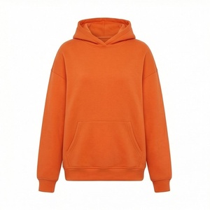 Sweat à capuche oversize en molleton de coton premium pour femme, effet délavé, style streetwear, pull, vêtement de sport, haut - Product Image 1