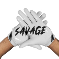 Guantes de Fútbol Americano Personalizados, Dedos Completos, Agarre Elástico, Cierre Ajustable con Gancho y Bucle, Correa para la Muñeca, Agarre de Silicona, Deportivos