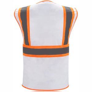 Gilet de sécurité réfléchissant décontracté en toile coupe-vent respirant à séchage rapide sans manches pour homme 5D - Vente en gros - Product Image 3