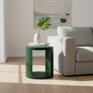 Table d'appoint décorative, table basse moderne en bois d'hévéa du Vietnam, MDF et placage de chêne, meuble décoratif pour salon - Product Image 6