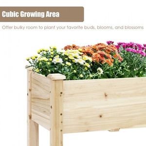 Jardinière surélevée en bois pour légumes, fleurs et herbes - Product Image 3