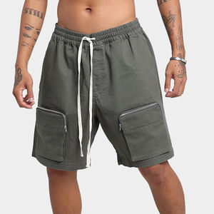 Men's Trendy Brand Summer <b>Work</b> Shorts 100% Polyester Woven Ice Silk Mid Waist Casual Pants Big Pocket <b>Cargo</b> Design Quick Dry - Product Image 1