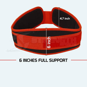 เข็มขัดยกน้ำหนักนีโอพรีนแบบปรับได้ ออกแบบเองได้ อุปกรณ์ฝึกความปลอดภัยสำหรับฟิตเนส ผลิตในปากีสถาน - Product Image 6