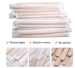 Agitateur à café en bois - Bois naturel, finition lisse, écologique et jetable - Product Image 5