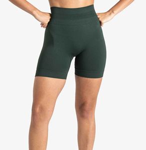 Shorts Deportivos de Mujer, Cintura Alta, Ligeros, Tejidos, Color Sólido, Transpirables, Cintura Elástica, Spandex, Poliéster - Product Image 5