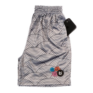 Custom Men's Basketball Shorts All Over Wave Print Casual <b>Athletic</b> Shorts Quick Dry Sportswear - Product Image 3
