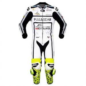 Traje de Cuero para Motociclismo Alvaro Bautista, 1 Pieza, Piel de Vacuno/Canguro, Mono para Pista/Motociclismo, con Protección Nivel 2 - Product Image 1
