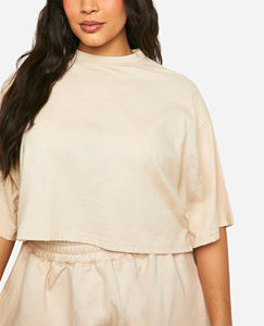 Ensemble de yoga deux pièces pour femme 2026, fabriqué au Pakistan, vêtements en stock, t-shirts, vêtements de mode, hauts courts grande taille - Product Image 2