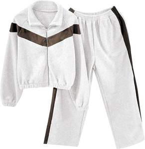 Ensemble de survêtement unisexe épais et respirant pour la gym et le fitness, 2 pièces : pantalon évasé et veste coupe-vent, extensible dans quatre directions, séchage rapide - Product Image 5