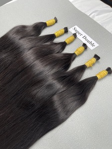 ผมต่อแท้เวียดนาม เทนห์อัน แฮร์ แบบเส้นเดียวจากผู้บริจาคเดียว ขายดีที่สุด ไม่ผ่านการแปรรูป สีดำธรรมชาติ น้ำหนัก 50-100 กรัม - Product Image 5