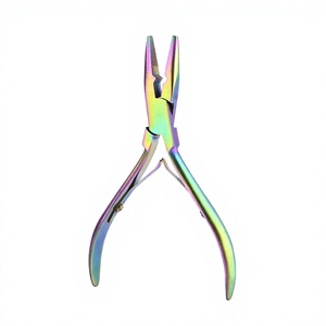Pince à extensions de cheveux en acier inoxydable à pointe carrée pour kératine - Product Image 4