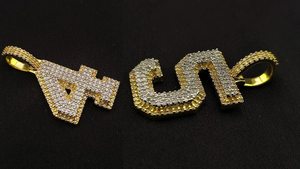 จี้เพชรโมอิสซาไนต์ทรงฮิปฮอปสุดหรู เงินแท้ 925 ประดับเพชร VVS รูปเลขนำโชค พร้อมจี้อักษรย่อแบบกำหนดเองได้ สำหรับทั้งชายและหญิง - Product Image 5