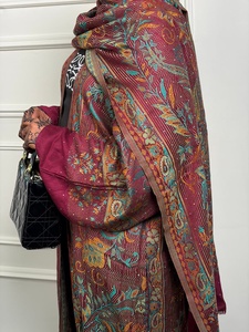 2026 Dubai Regular Fit Vintage Polyester Robe Kaftan Abaya Handmade Floor Length Long Sleeve Soft Breathable Fabric Casual Party - Product Image 4