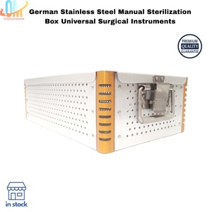 Caja de Esterilización Manual de Acero Inoxidable Alemán con Certificación ISO, Autoclave Reutilizable, Contenedor Universal para Instrumentos Quirúrgicos - Product Image 6