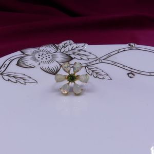 Wedding Wear 925 Sterling <b>Silver</b> Gold Plated Jewelry <b>Opal</b> Peridot Gemstone Women Wear Classic <b>Ring</b> - Product Image 6