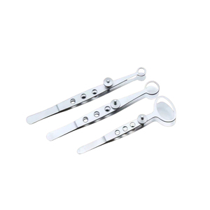 คีมจับเนื้อเยื่อสำหรับผ่าตัดตาแบบ Ultra Precision Chalazion Forceps  แบบสามรู  ใช้ซ้ำได้ ทำจากสแตนเลส - Product Image 6