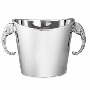 Nouveauté Refroidisseur à vin en métal martelé avec poignées Seau à champagne Outils de bar en métal d'Inde Refroidisseur à glace en aluminium - Product Image 6
