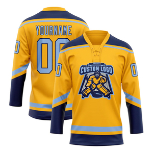 Maillots de hockey sur glace personnalisés, uniformes d'équipe, respirants, 100% polyester, séchage rapide, logo personnalisé, nom, vêtements de sport à capuche pour adultes - Product Image 2