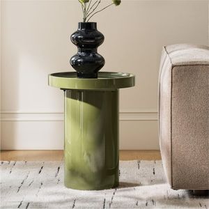 Modern Green Metal Coffee <b>Table</b> Minimalist Round <b>Side</b> <b>Table</b> Wholesale Living Room Furniture <b>High</b> <b>Gloss</b> End Accent <b>Table</b> For Home - Product Image 1