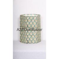 Poubelle élégante hexagonale pliable en carton de papier coton fait main, à ouverture supérieure, imprimée, pour usage intérieur/extérieur, rue, bureau, déchets