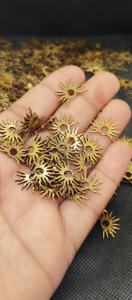 จี้ปะการังทองเหลืองรูปปีกสั่งทำพิเศษสำหรับเด็ก ดีไซน์หรูหรา เหมาะสำหรับงานไมโครมาคราเม่ เครื่องประดับสไตล์โบโฮชิค และพวงกุญแจ - Product Image 4