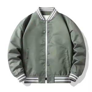 Blouson matelassé à capuche fin de haute qualité GENERSA SPORTS pour homme et femme, col montant, logo frontal, style baseball, coupe ample, long, pour l'hiver - Product Image 3