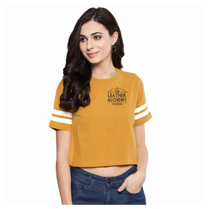 <b>High</b> Quality Plus Size Summer Crop <b>Top</b> T-Shirt for Women Breathable 100% Cotton Anti-Wrinkle & Quick Dry Made in Pakistan - Product Image 1
