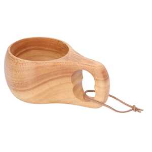 Taza con Asa de Madera, Diseño Clásico, Acabado Natural, a Prueba de Fugas, Apta para Lavavajillas, Ecológica, con Asa de Cuerda - Product Image 3
