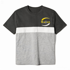 Camiseta de Jersey Premium para Hombre con Bloques de Color, Estilo Moderno e Informal, 100% Algodón, Corte Ajustado, Logotipo Frontal, Transpirable y de Secado Rápido - Product Image 2